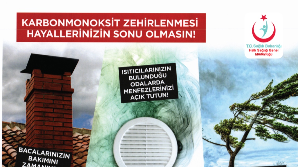 Karbonmonoksit Zehirlenmelerinin  Önlenmesi çalışmaları kapsamında, lodosun yoğun olduğu günlerde gerekli tedbirlerin alınması karbonmonoksit zehirlenmelerini önler.